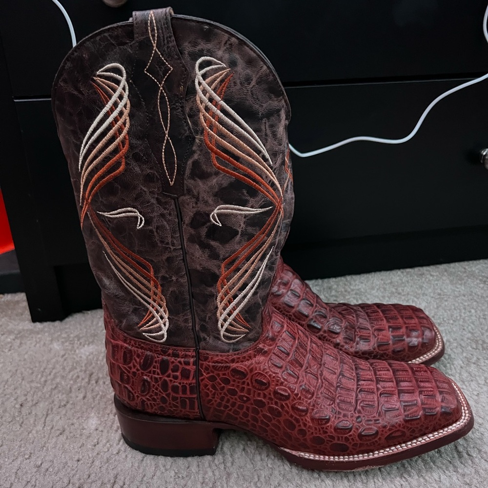 Full real leather cavenders cowboy boots size 9D
